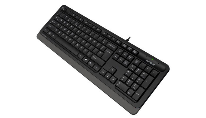 Клавиатура A4Tech FK10, Проводное, Чёрный/Серый