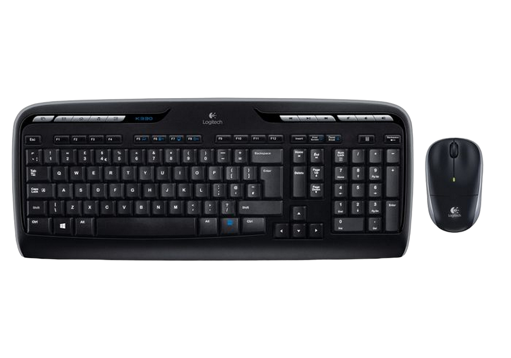 Set Tastatură + Mouse Logitech MK330, Fără fir, Negru