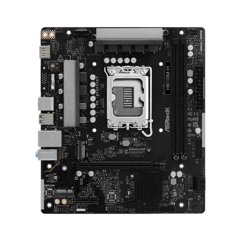 Материнская плата ASRock H810M-H LGA1851 Micro-ATX