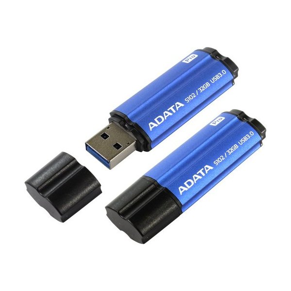 Memorie USB ADATA S102 Pro, 32GB, Negru/Albastru