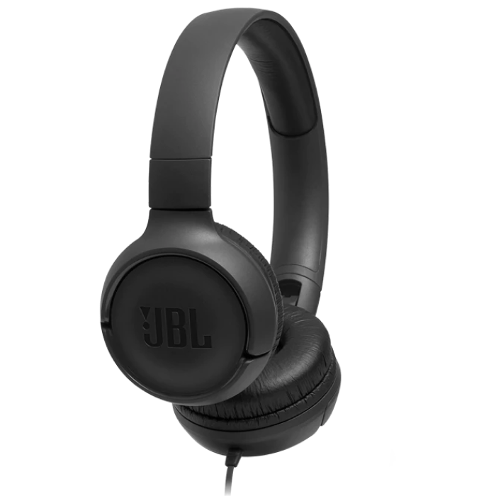 Headphones JBL T500 Black, On-ear.