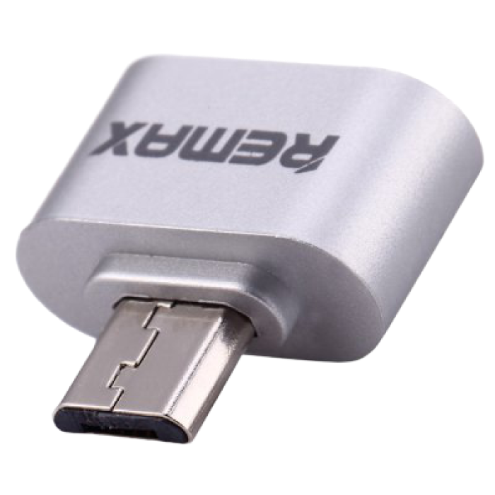 Adapter Remax OTG Micro-USB to USB A, Silver