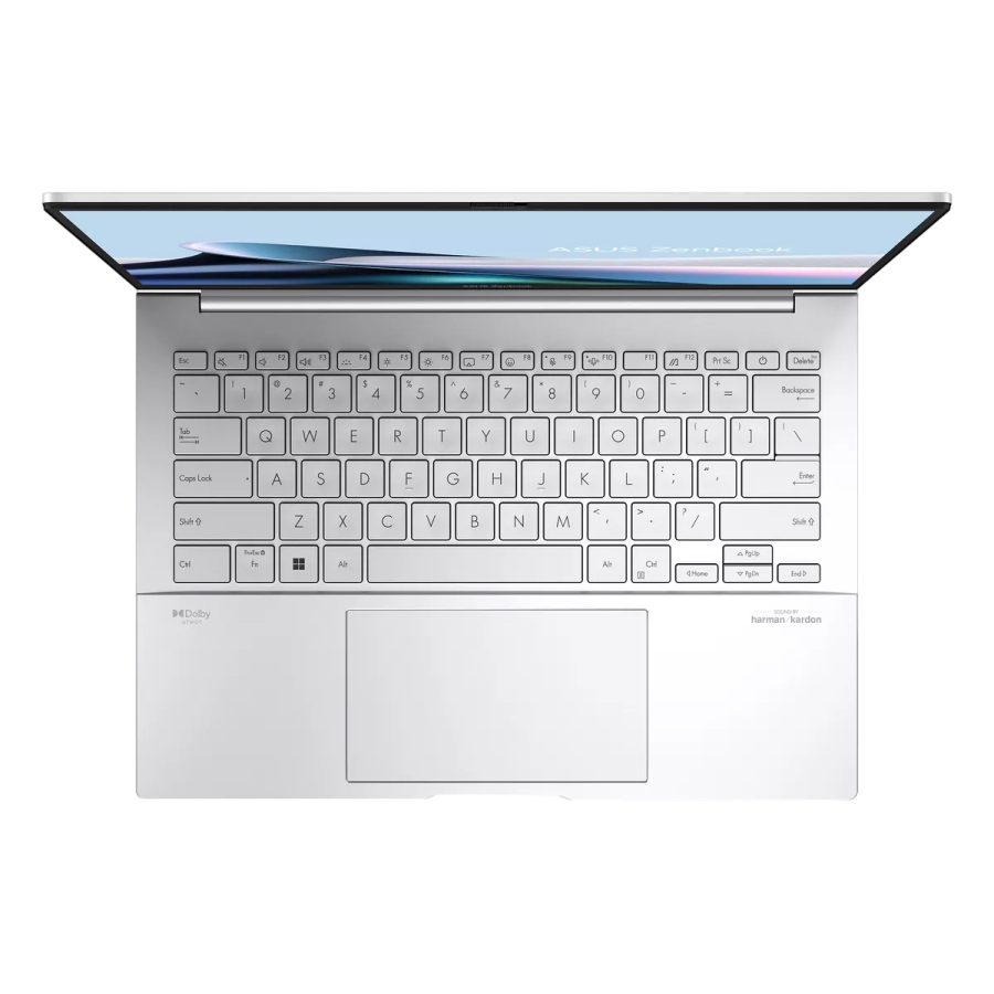 Laptop 14" ASUS Zenbook 14 OLED UX3405MA, Foggy Silver, Intel Core Ultra 7 155H, 16GB/1024GB, Fără SO