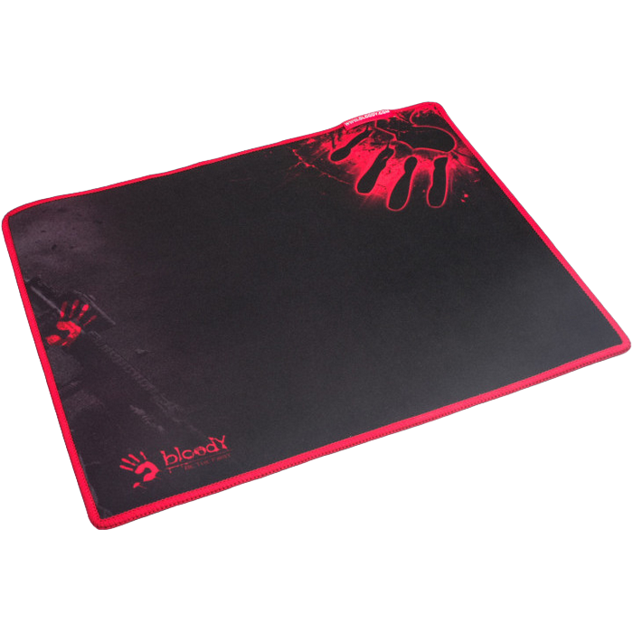 Gaming Mouse Pad Bloody B-081S, 350 x 280 x 2mm, Cloth/Rubber, Anti-fray stitching, Black/Red