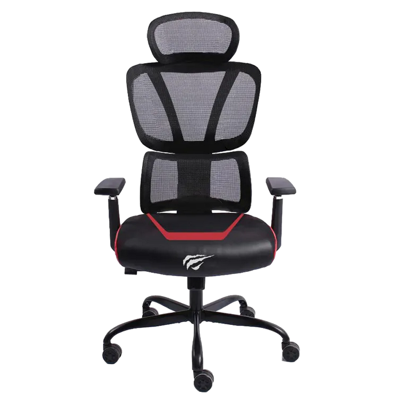 Scaun Gaming Havit GC919, PVC Piele, Negru | Roșu