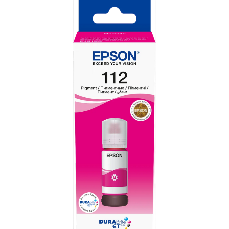 Ink Epson C13T06C34A, 112 EcoTank Ink Bottle, Magenta