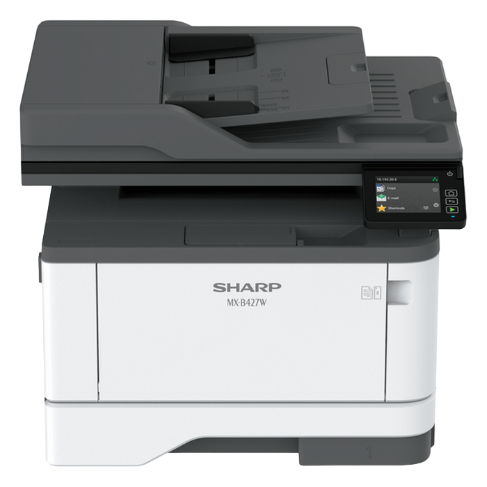Multifunctional laser Sharp Luna MX-B427WEU, Negru-Alb