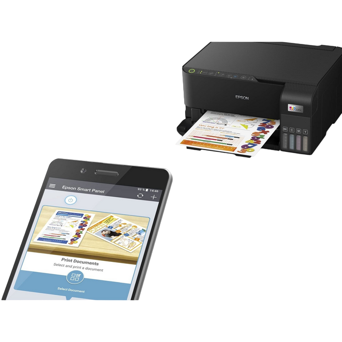 Imprimantă cu jet de cerneală Epson MFD EcoTank L3550, Negru