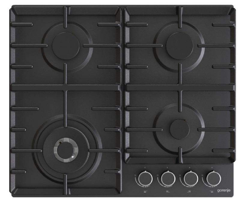 Газовая варочная панель Gorenje GW 642 AB, Чёрный