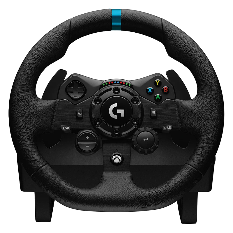 Игровой руль Logitech G923, Чёрный