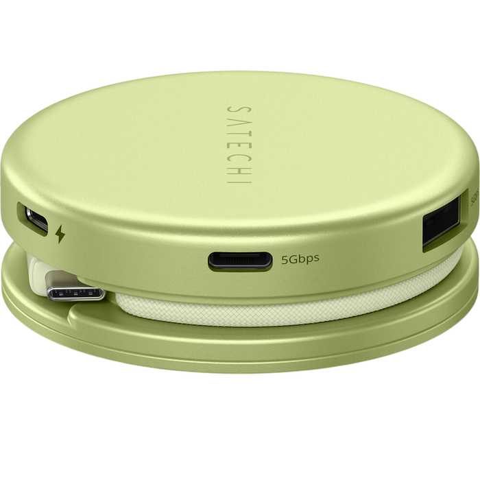 Многопортовый адаптер satechi onthego 5-in-1 multiport, зелёный Thumbnail 12