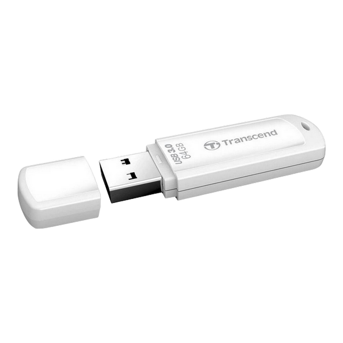 USB Flash накопитель Transcend JetFlash 730, 64Гб, Белый