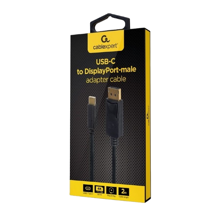 Cable   Type-C to DP 2.0m Cablexper, 4K at 60 Hz, A-CM-DPM-01