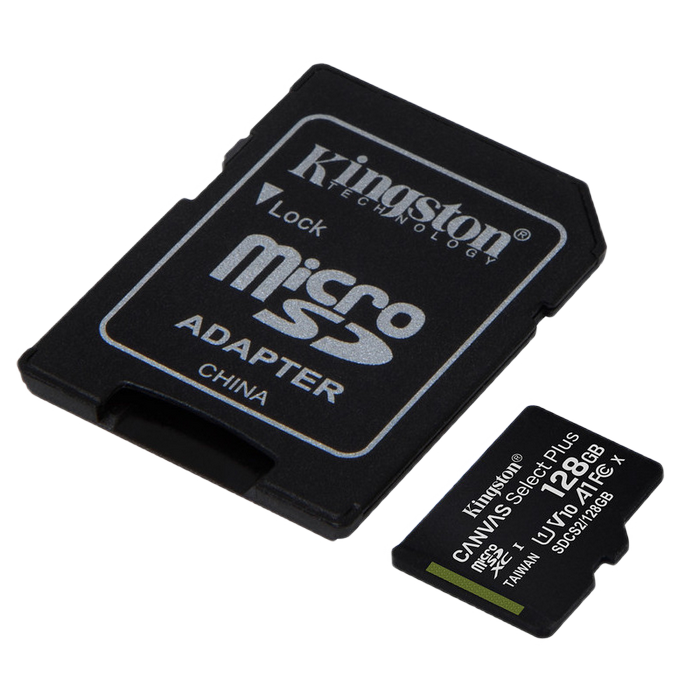 Карта памяти Kingston Canvas Select+, 128Гб (SDCS2/128GB)