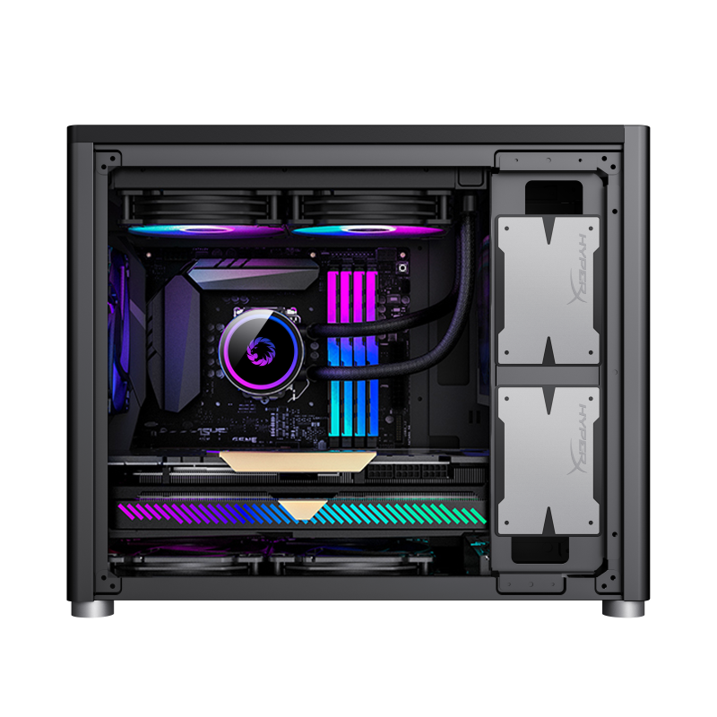 Carcasă PC Gamemax SPARK, Mini-Tower, Fără PSU, Negru