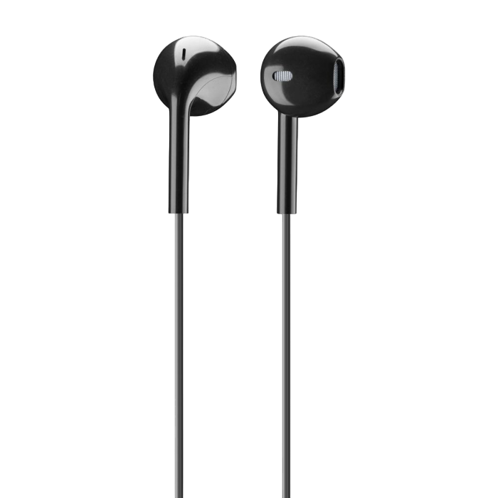 Cellular LIVE EGG-capsule earphone with mic, Black