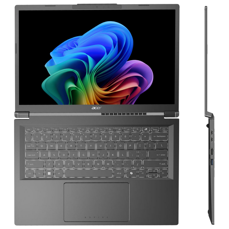 NB Acer 14.0" Aspire 14 AI A14-52MT Gray (Core Ultra 7 258V 32Gb 1Tb Win 11)
