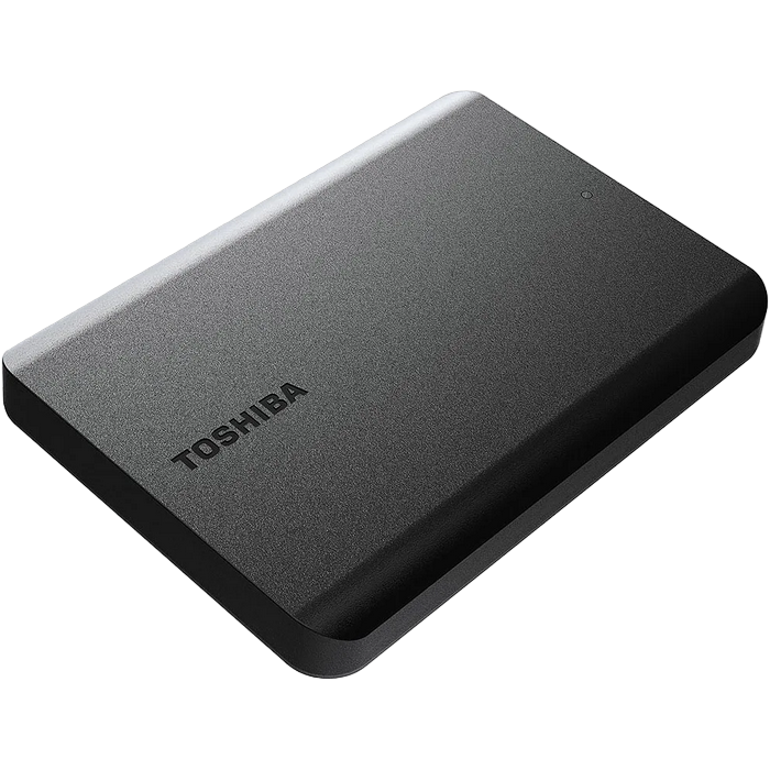 HDD portabil extern Toshiba Canvio Basics, 1 TB, Negru (HDTB510EK3AA)