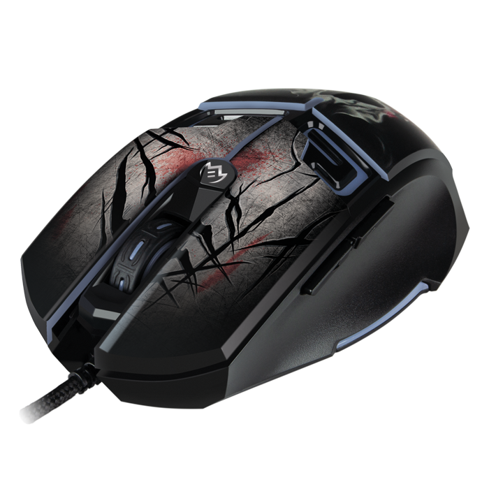 Gaming Mouse SVEN RX-G805, 500-8000 dpi, 6 buttons, Programmable, RGB, Backlight, Black, USB
