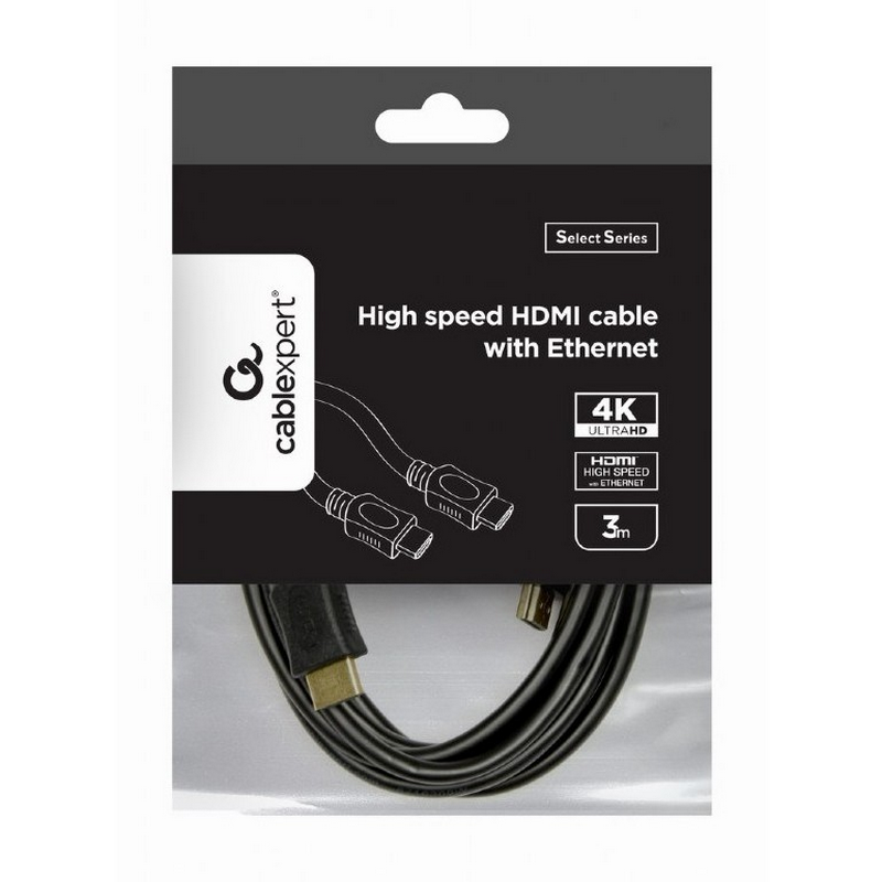 Видео кабель Cablexpert CC-HDMI4L-10, HDMI (M) - HDMI (M), 3м, Чёрный