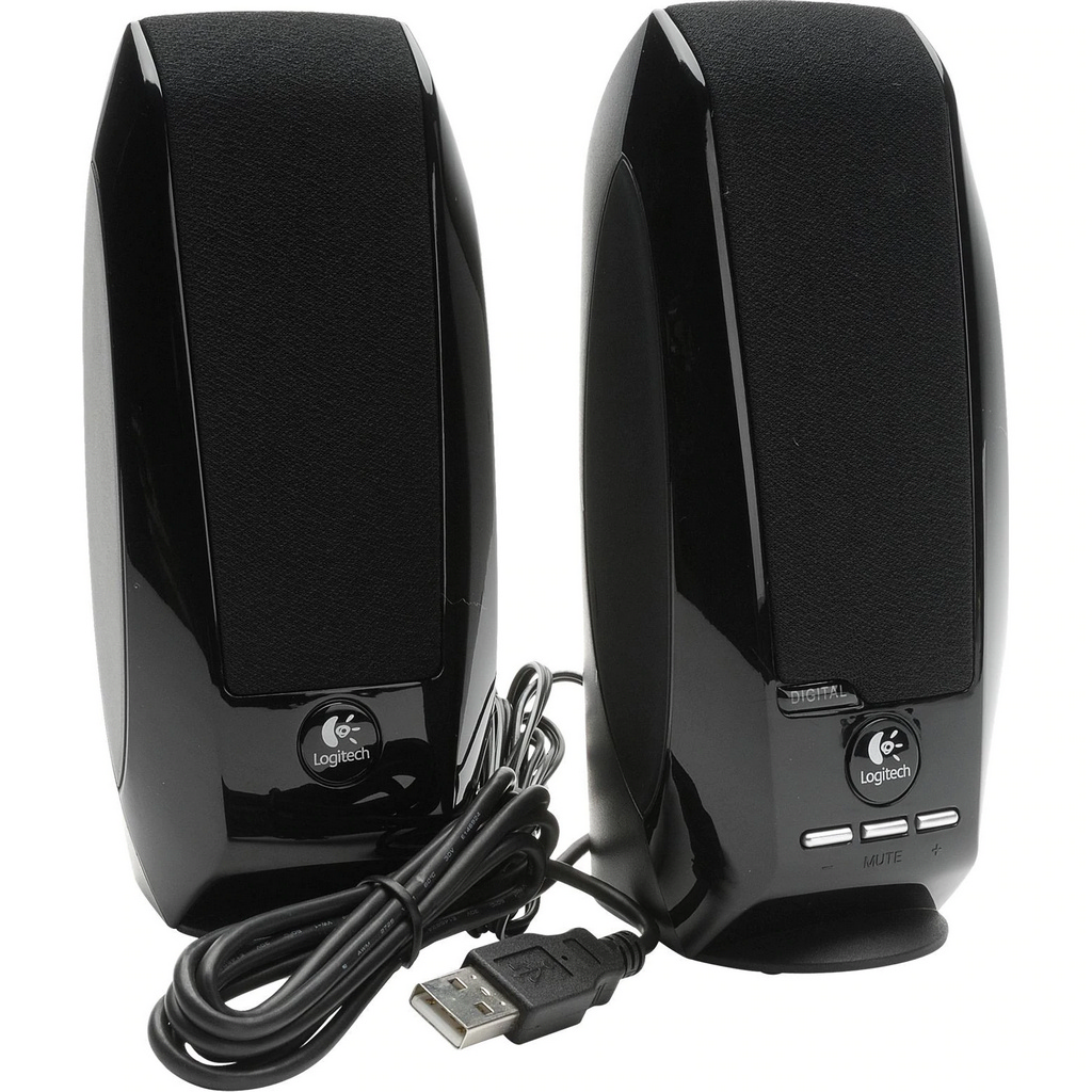Компьютерные колонки 2.0 Logitech S150, Чёрный