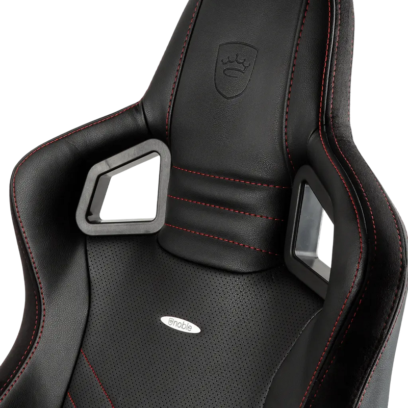 Игровое кресло Noblechairs Epic, Искусственная кожа, Черный/Красный