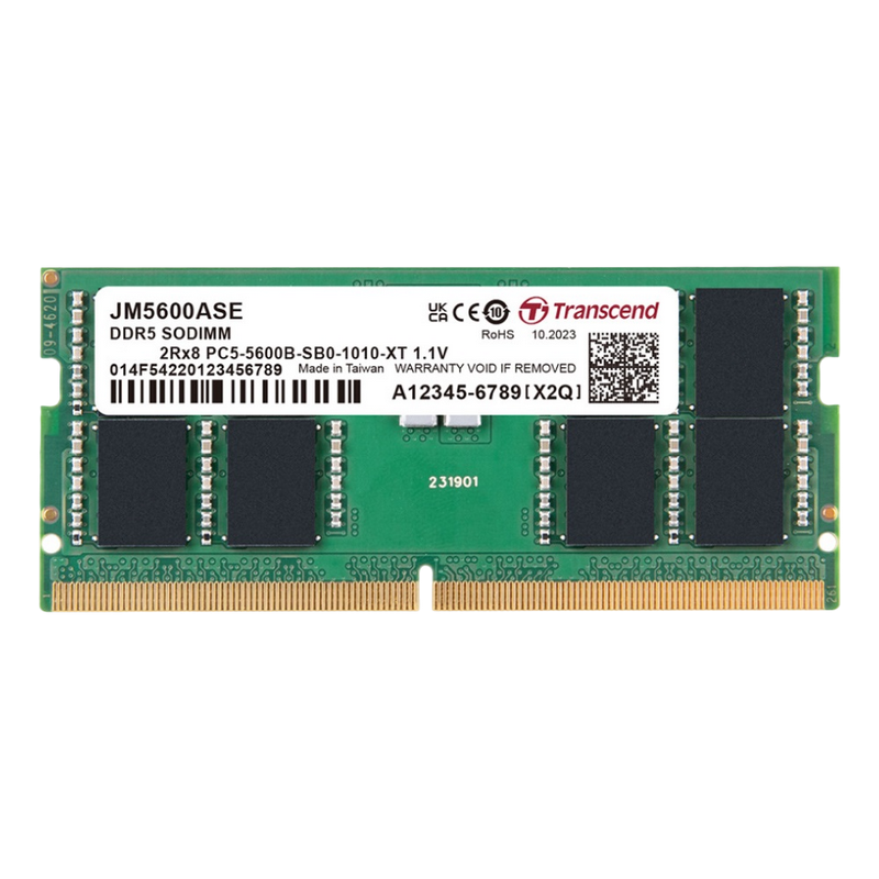 Memorie RAM Transcend JetRam, DDR5 SDRAM, 5600 MHz, 24GB, JM5600ASE-24G