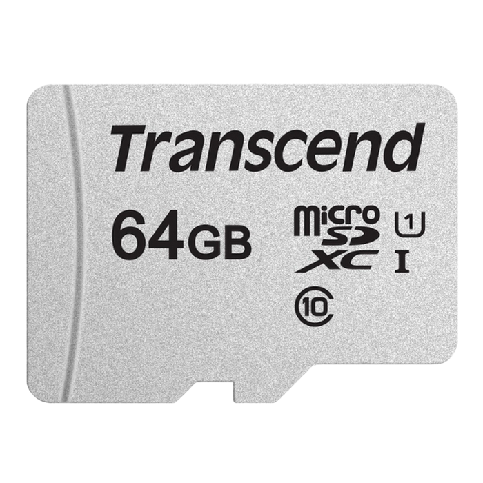 .64GB MicroSD (Class 10) UHS-I (U1), Transcend 