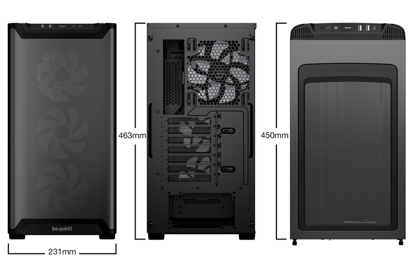 Carcasă PC be quiet! Pure Base 501 LX, Midi-Tower, Fără PSU, Negru