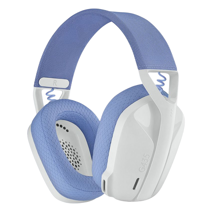 Căști gaming Logitech G435, Wireless, Alb/Liliac