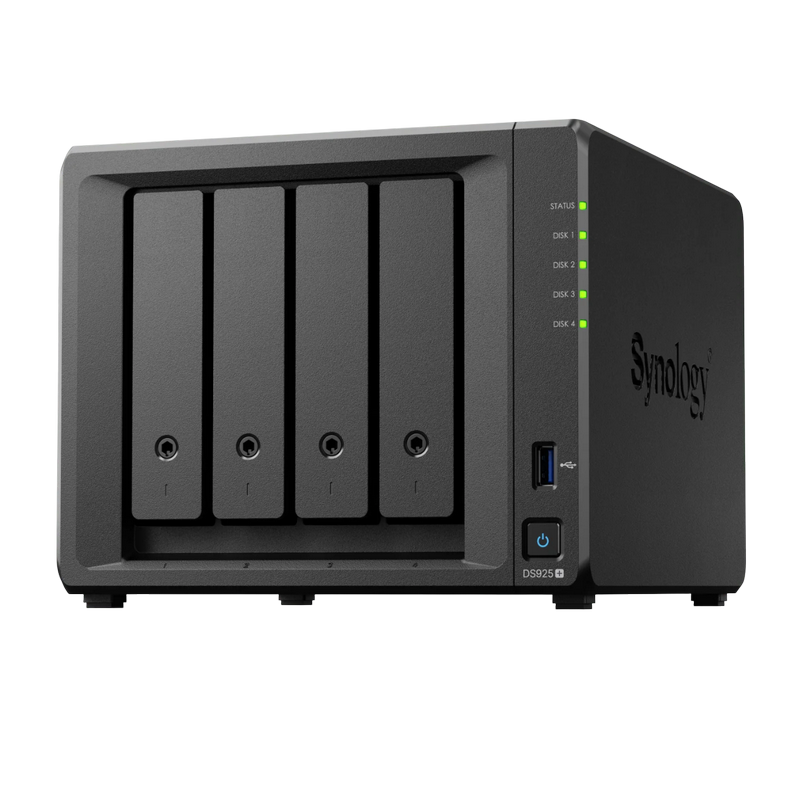 Stocare atașată la rețea SYNOLOGY DS925+, Negru