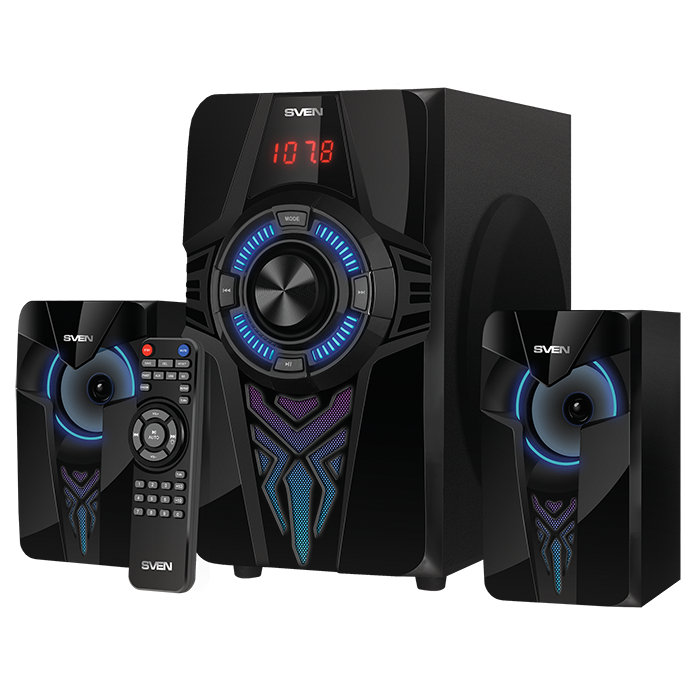 Компьютерные колонки 2.1 SVEN MS-2070, Чёрный