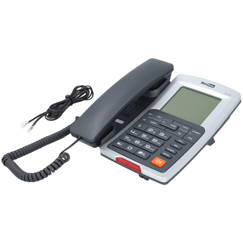 Проводной телефон MaxCom KXT709 Серебристый