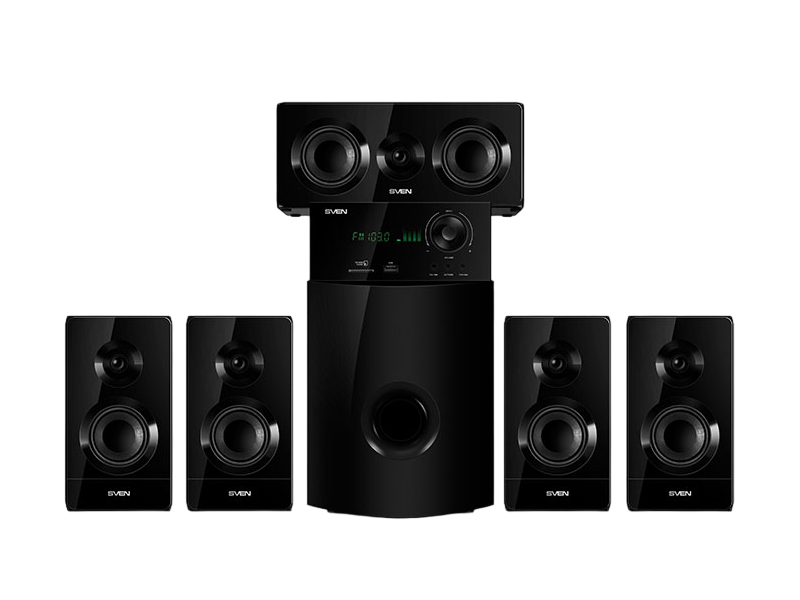 Sistem audio SVEN HT-210, Negru