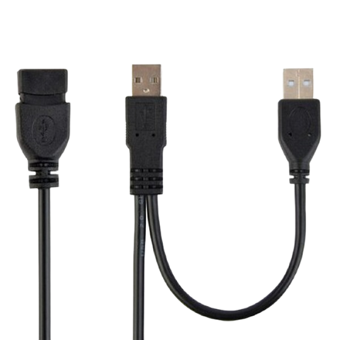 Cable USB, USB  2AM/AF, 0.9 m, USB2.0, Black, Cablexpert, CCP-USB22-AMAF-3