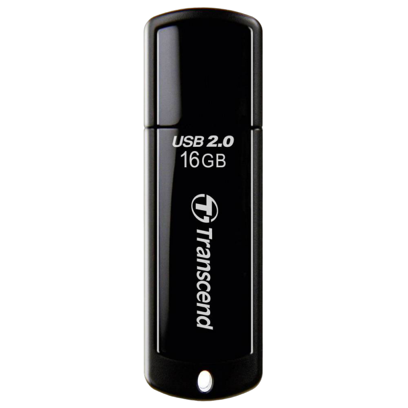USB Flash накопитель Transcend JetFlash 350, 16Гб, Чёрный