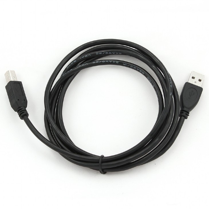 Cablu încărcare și sincronizare Cablexpert CCP-USB2-AMBM-6, USB Type-A/USB Type-B, 1,8m, Negru