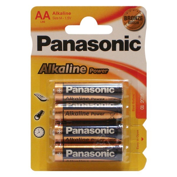 Батарейки Panasonic LR6REB, AA, 4шт.