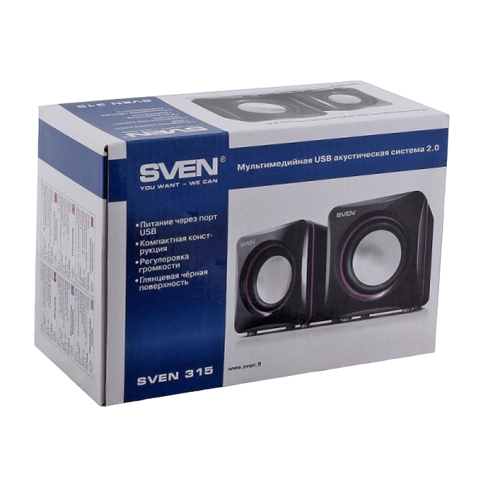 Компьютерные колонки 2.0 SVEN