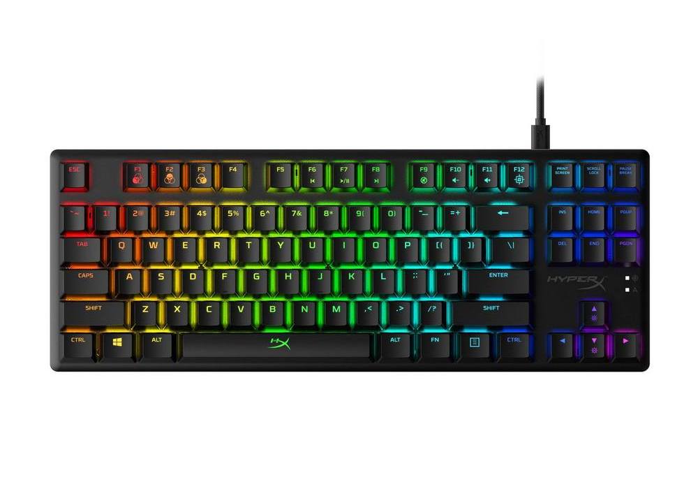 Gaming Keyboard HyperX Alloy Origins Core, Mechanical, TKL, Steel frame, MX Blue, RGB, USB