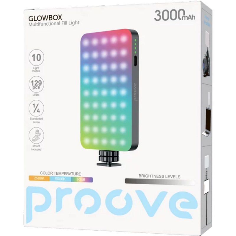 Lampă Selfie Proove Glowbox Negru