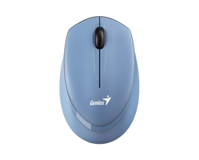 Wireless Mouse Genius NX-7009, 1200 dpi, 3 buttons, Ambidextrous, 65g., 1xAA, Blue Grey