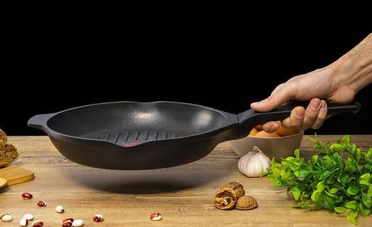 Tigaie-grill Tefal E2324074, 26cm, Negru