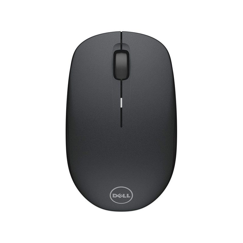 Wireless Mouse Dell WM126, Optical, 1000dpi, 3 buttons, Ambidextrous, 1xAA, Black, USB