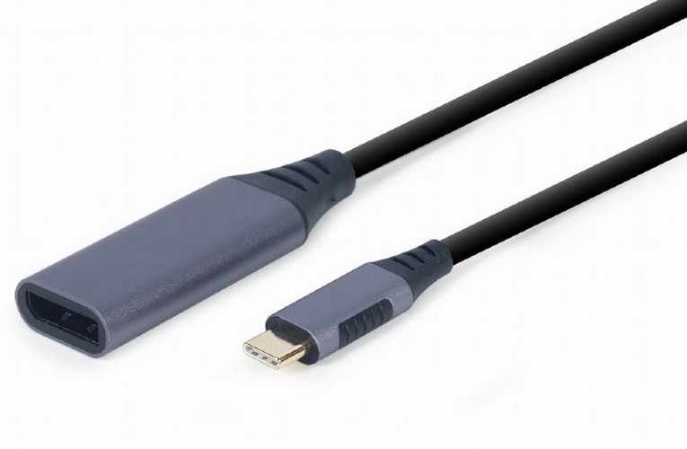 Adapter  Type-C to DP socket 0.15m Cablexper, 4K at 60 Hz, A-USB3C-DPF-01