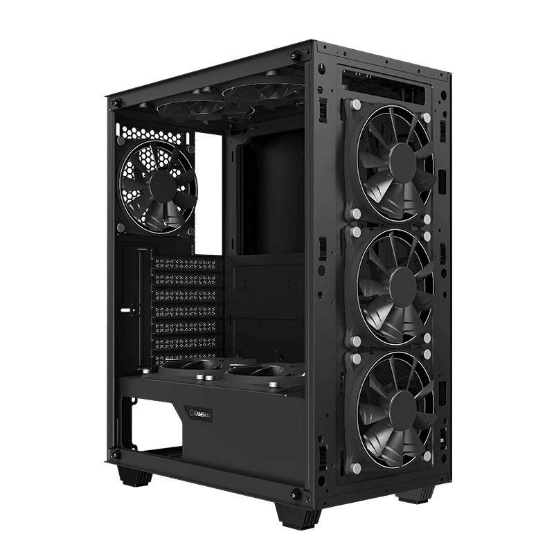 Carcasă PC Gamemax Draco XD, Midi-Tower, Fără PSU, Negru