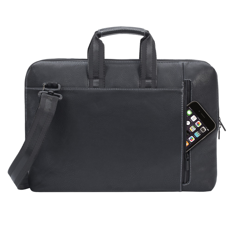 Geantă pentru Laptop RivaCase Orly, 16", Poliester, Negru