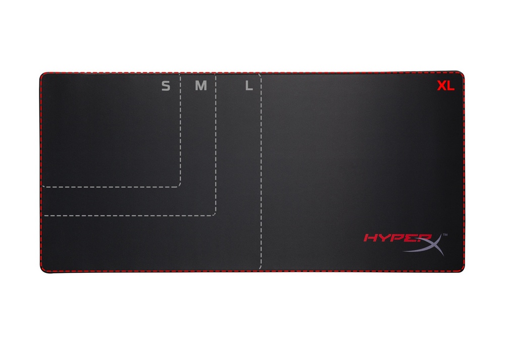 Mouse Pad pentru jocuri HyperX FURY S Pro, Extra Large, Negru/Roșu