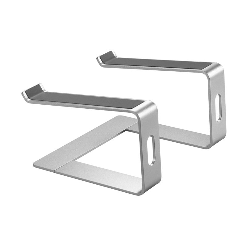 Notebook Riser Gembird NBS-D1-01, up to 15.6'', Aluminum, Silicone pad, up to 5kg, Silver