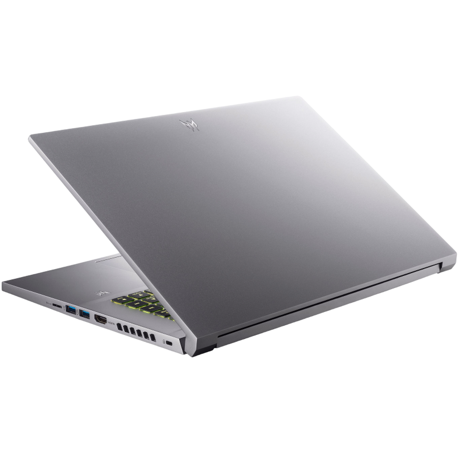 Laptop Gaming 16" Acer Predator Triton Neo 16 PTN16-51, Sparkly Silver, Intel Core Ultra 7 155H, 16GB/1024GB, Linux eShell